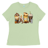 Matcha coffee cups Ladies Tee - Zillion Design Studio