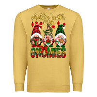 Antique Gold Chillin' with my gnomes Premium Sweatshirt - NancyCooperArtShop