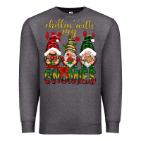 Charcoal Heather Chillin' with my gnomes Premium Sweatshirt - NancyCooperArtShop