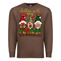 Chestnut Chillin' with my gnomes Premium Sweatshirt - NancyCooperArtShop