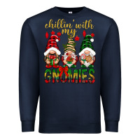 Navy Chillin' with my gnomes Premium Sweatshirt - NancyCooperArtShop