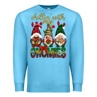 Ocean Blue Chillin' with my gnomes Premium Sweatshirt - NancyCooperArtShop