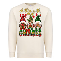 Sandshell Chillin' with my gnomes Premium Sweatshirt - NancyCooperArtShop
