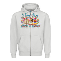 Dove Grey i love them thick and spicy Zipper Hoodie - Artiststas