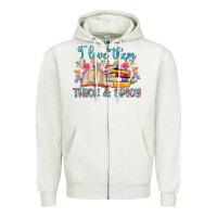 Oatmeal Heather i love them thick and spicy Zipper Hoodie - Artiststas