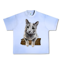 Grape Ice Russian Blue Cat Face Urban Heavy Tee - LillyAllenDesigns