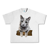 Lunar Rock Russian Blue Cat Face Urban Heavy Tee - LillyAllenDesigns