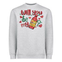 Heather Grey will you be my Heavyweight Sweatshirt - MaliasSmallBusiness