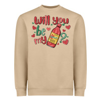 Mushroom will you be my Heavyweight Sweatshirt - MaliasSmallBusiness