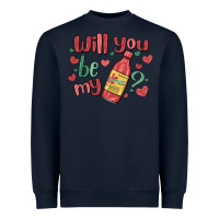 Navy will you be my Heavyweight Sweatshirt - MaliasSmallBusiness