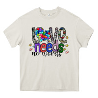 Cream love need no words Heavy Core Tee - SublimationCraftShop