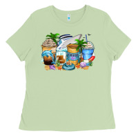 Matcha cruise life coffee cups Ladies Tee - Zillion Design Studio