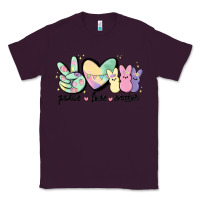 Plum peace love peeps Classic Tee - MaliasSmallBusiness