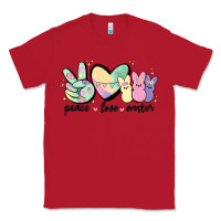 Red peace love peeps Classic Tee - MaliasSmallBusiness