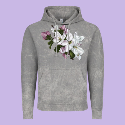 Apple Blossom Vintage Hoodie Designed By Lillyallendesigns