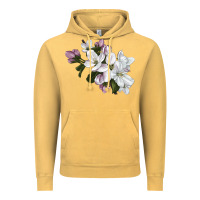 Vintage Mustard apple blossom Vintage Hoodie - LillyAllenDesigns