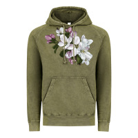 Vintage Olive apple blossom Vintage Hoodie - LillyAllenDesigns