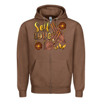Chestnut black woman self love nails Zipper Hoodie - Artiststas