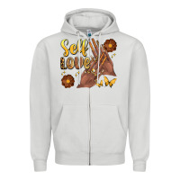 Dove Grey black woman self love nails Zipper Hoodie - Artiststas