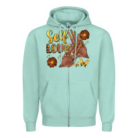Seafoam black woman self love nails Zipper Hoodie - Artiststas