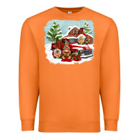 Carrot Christmas gnomes with red truck Premium Sweatshirt - NancyCooperArtShop
