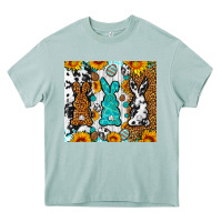 Arona Easter bunnies leopard cowhide tumbler Easter Day Heavy Core Tee - Neo Western