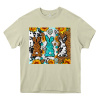 Mossy Easter bunnies leopard cowhide tumbler Easter Day Heavy Core Tee - Neo Western