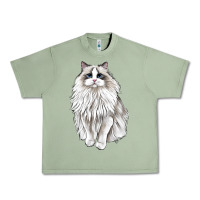 Oil Green Ragdoll Cat Urban Heavy Tee - LillyAllenDesigns