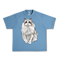 Pebble Blue Ragdoll Cat Urban Heavy Tee - LillyAllenDesigns