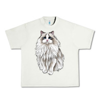 Pistachio Ragdoll Cat Urban Heavy Tee - LillyAllenDesigns