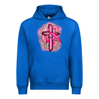 Cobalt breast cancer cross Urban Hoodie - FaDigitalArtStudio