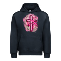 Navy breast cancer cross Urban Hoodie - FaDigitalArtStudio