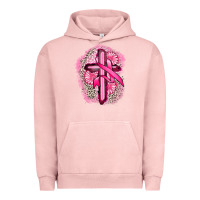 Pigment Salmon breast cancer cross Urban Hoodie - FaDigitalArtStudio
