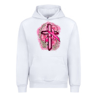White breast cancer cross Urban Hoodie - FaDigitalArtStudio