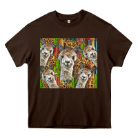 Chocolate Brown alpaca Heavy Core Tee - BarkalooDesign