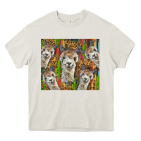 Cream alpaca Heavy Core Tee - BarkalooDesign