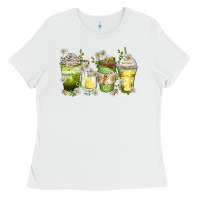 White daisy coffee cups Ladies Tee - Zillion Design Studio