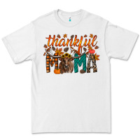 White thankful mama longhorn Premium Tee - RacoonDesign