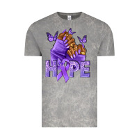 Cloud Rock hope lavender ribbon all cancers Vintage Tee - NancyCooperArtShop