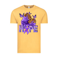Vintage Mustard hope lavender ribbon all cancers Vintage Tee - NancyCooperArtShop