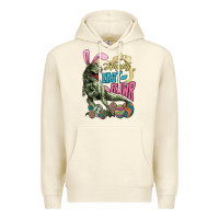 Sandshell Happy Easter Day T-Rex Premium Hoodie - HowdyJamesFarm