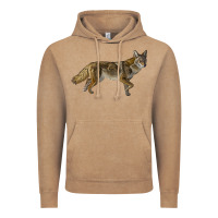 Vintage Coffee coyote Vintage Hoodie - LillyAllenDesigns