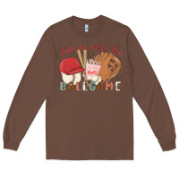 Chestnut take me out to the ballgame Long Sleeve Tee - MaliasSmallBusiness
