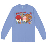 Colony Blue take me out to the ballgame Long Sleeve Tee - MaliasSmallBusiness