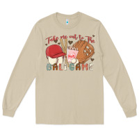Mushroom take me out to the ballgame Long Sleeve Tee - MaliasSmallBusiness