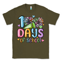 Army Green 100 days of school cheer Classic Tee - MaliasSmallBusiness