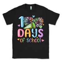 Black 100 days of school cheer Classic Tee - MaliasSmallBusiness