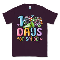 Plum 100 days of school cheer Classic Tee - MaliasSmallBusiness