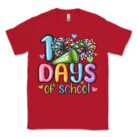 Red 100 days of school cheer Classic Tee - MaliasSmallBusiness