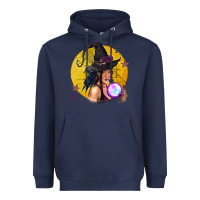Navy Black Witch Heavyweight Hoodie - texasbilliewilder